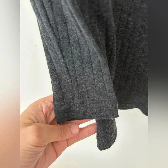 SUPERFIT MERINO ribbed grey TOP, wool cotton NATURAL - Picture 5 of 7